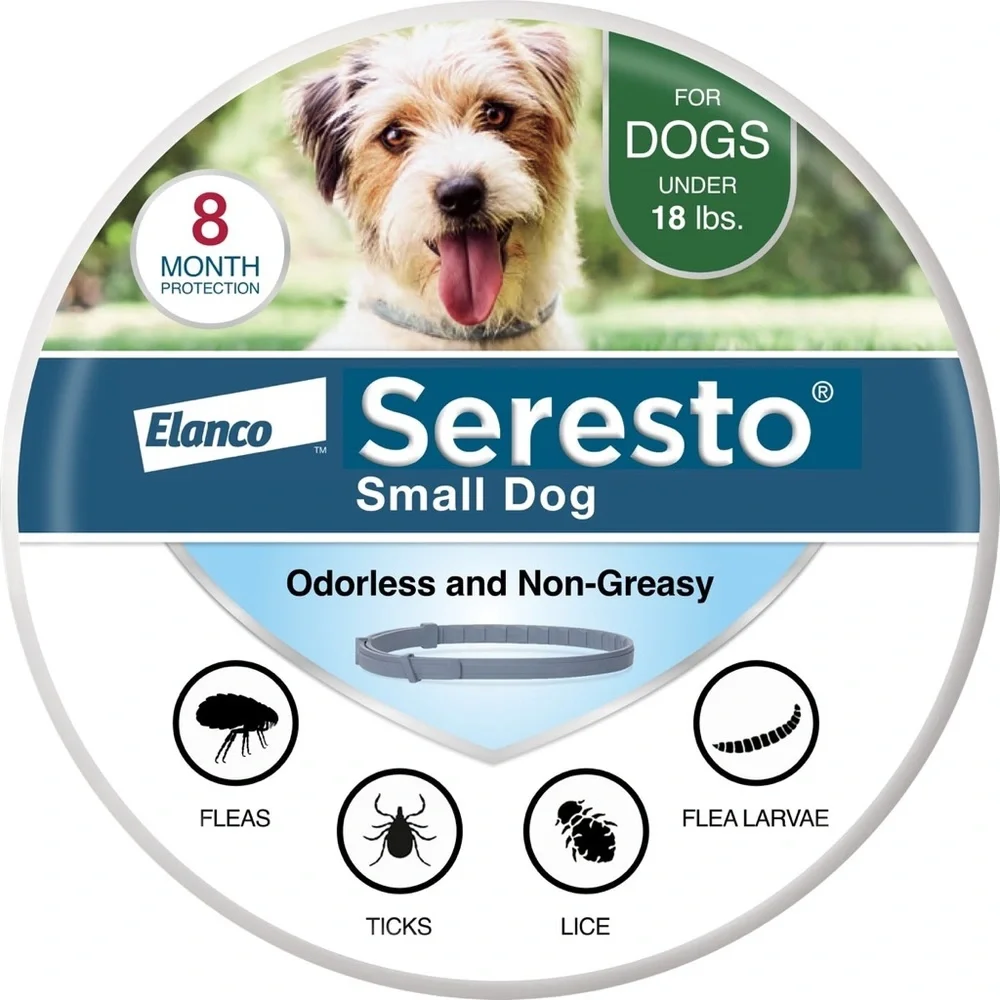 Seresto Flea and Tick Collar 8 Months Protection for Small Dogs - 18lbs